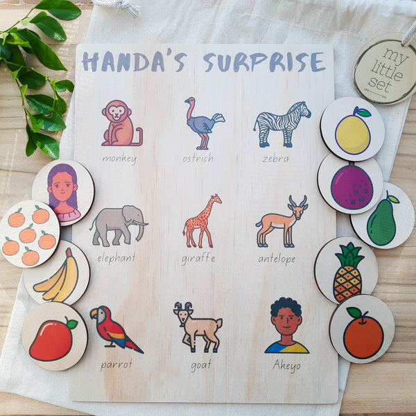 Handa's Surprise - activity board & discs