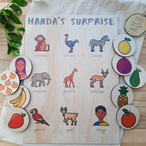 Handa's Surprise - activity board & discs