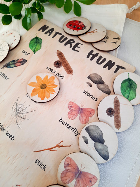 nature hunt - activity board