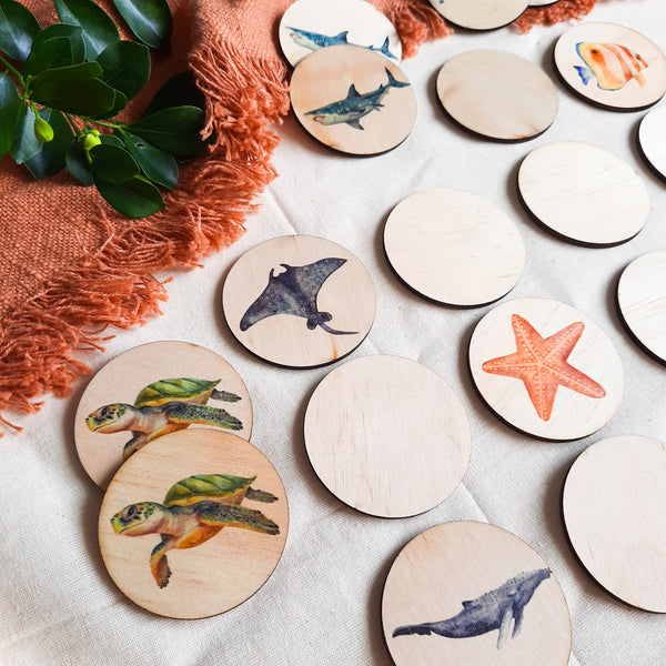 sea life - memory match