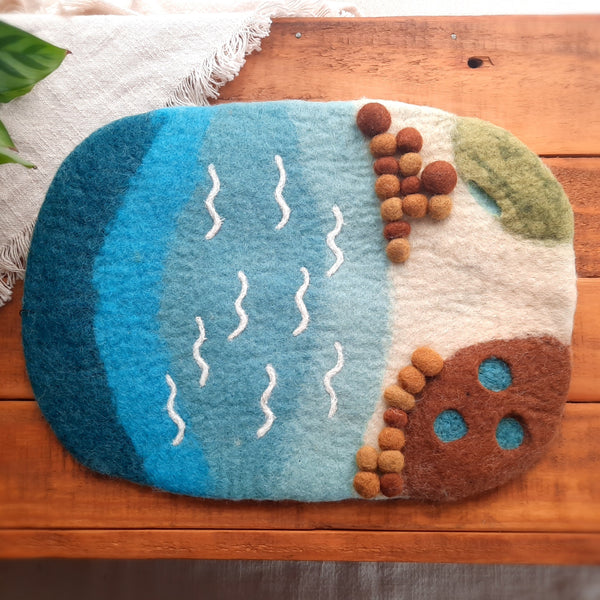 Sea & Rockpool Small Felt Play Mat