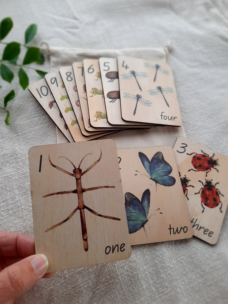 1-10 Minibeasts - Mini Flash Cards