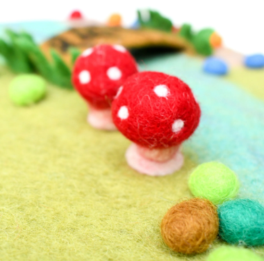 Fairy River and Bridge Felt Play Mat