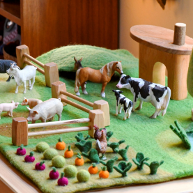 Farm Large Felt Play Mat