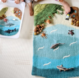 Sea & Rockpool Large Felt Play Mat