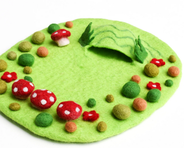 Fairy Toadstool Garden Felt Play Mat
