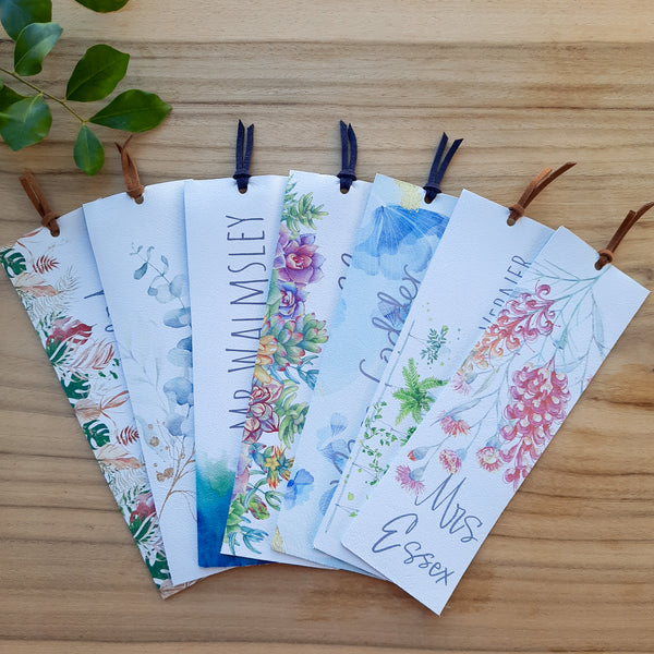 Succulents - Personalised Bookmark