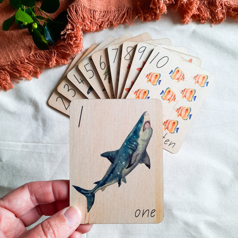 1-10 Sea Life - Mini Flash Cards