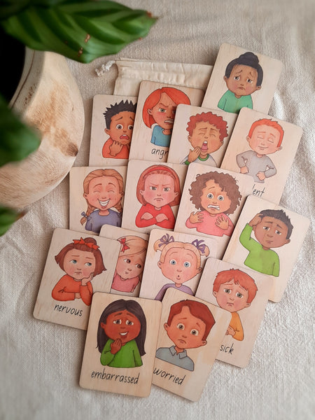 emotions - mini flash cards