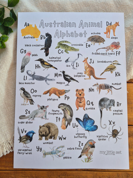 Australian Animal Alphabet - Printable
