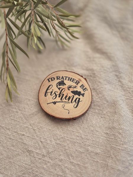 I'd Rather Be Fishing - Magnet