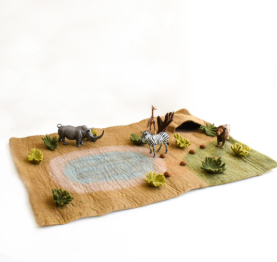 Safari Large Felt Play Mat