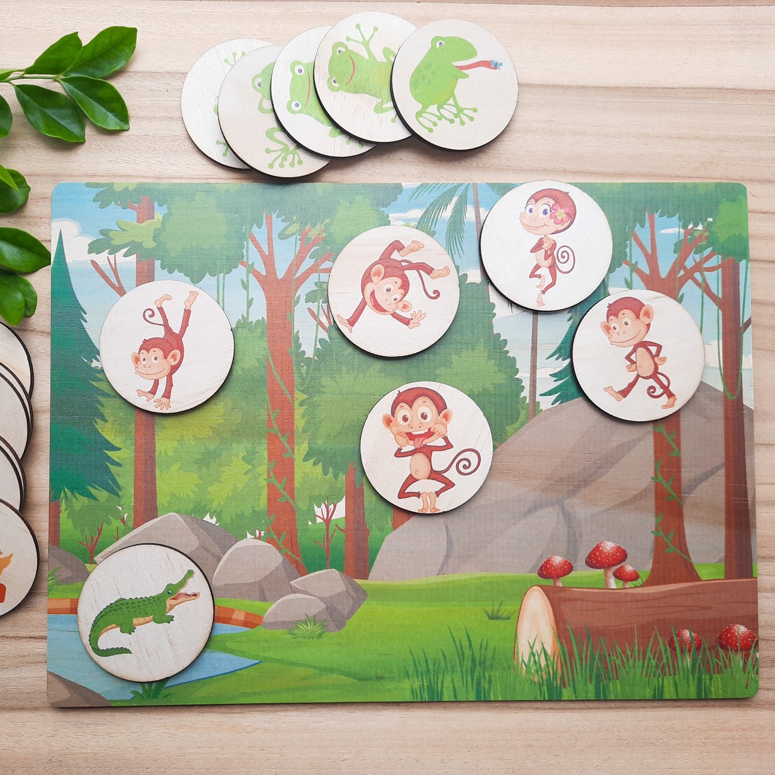 5 little ducks, speckled frogs & cheeky monkeys - story board & discs