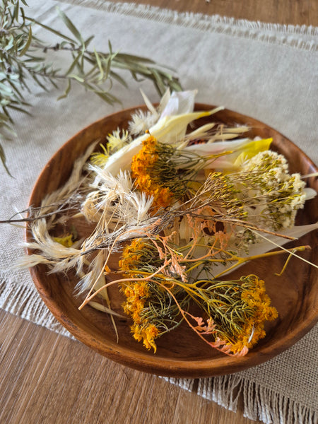 Dried Flowers Yellows - Pack Five