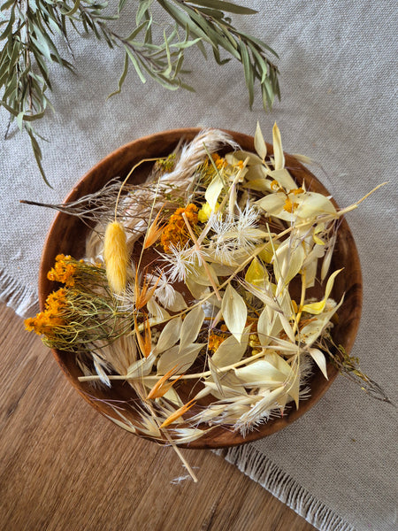 Dried Flowers Yellows - Pack Nine