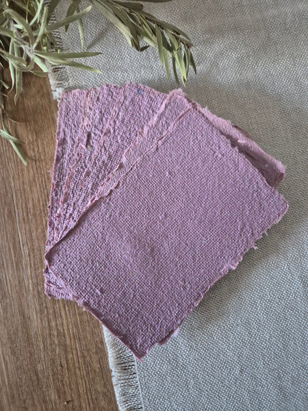 Handmade Paper Pack - Plum