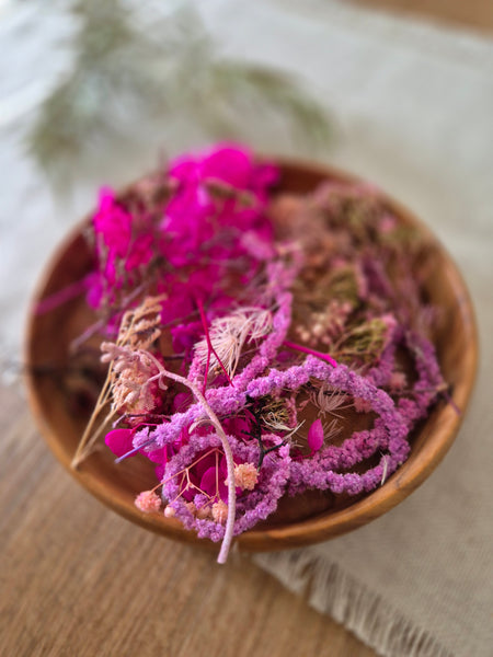 Dried Flowers Pinks - Pack Six