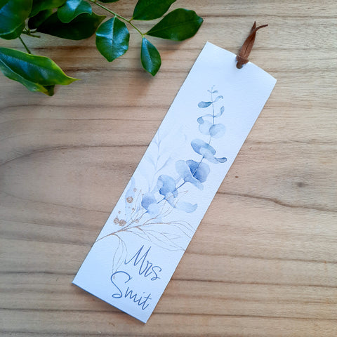 Eucalypt Leaf - Personalised Bookmark